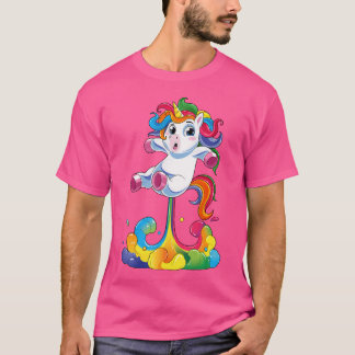 T-shirt Unicorn Shirt Funny Magical Fart Unicorn Farting R