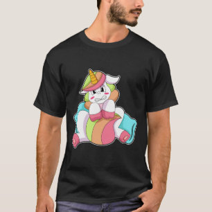 T-shirt Unicorn shy with Pillow