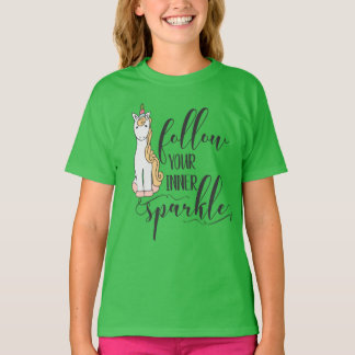 T-shirt Unicorn Suivez votre Fête Inner Sparkle Favoriser