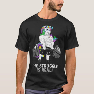 T-shirt Unicorn transport mort Powerlifter lutte est vrai 