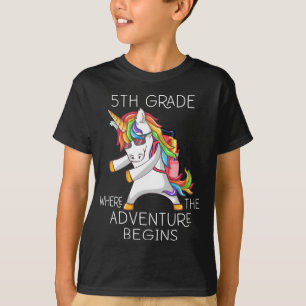 T-shirt Unicorne 5e année Retour à l'école