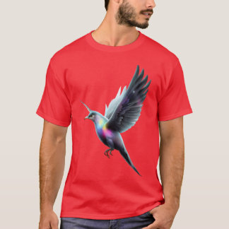 T-shirt Unicorne amis oiseaux