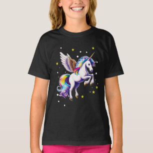 T-shirt Unicorne arc-en-ciel magique