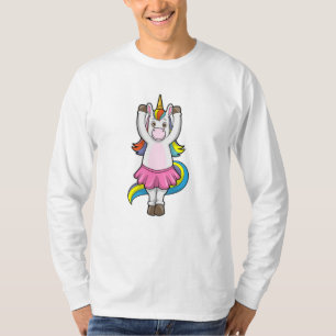 T-shirt Unicorne au Ballet Dance avec jupe
