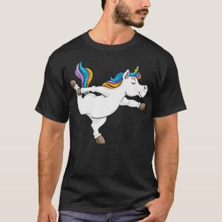 T-shirt Unicorne au yoga