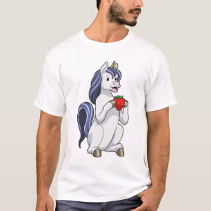 T-shirt Unicorne aux fruits de fraise