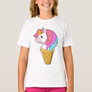 T-shirt Unicorne avec crème glacée