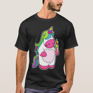T-shirt Unicorne avec gaufre Crème glacée