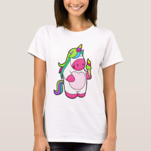 T-shirt Unicorne avec gaufre Glace