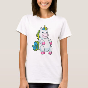 T-shirt Unicorne avec gros ventre