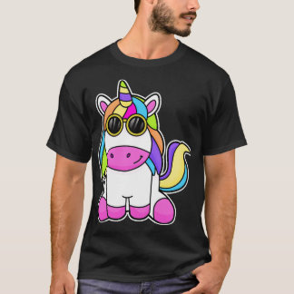 T-shirt Unicorne avec lunettes de soleil 2
