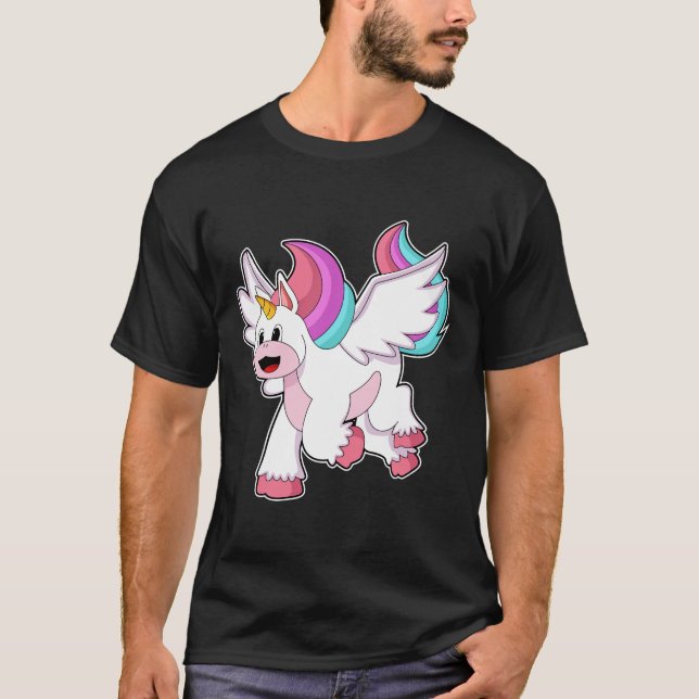 T-shirt Unicorne avec Wing.PNG (Devant)