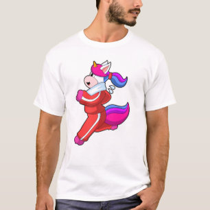 T-shirt Unicorne en cours d'exécution