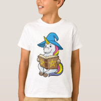 Unicorne en tant qu'assistant avec livre et Casque