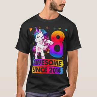 T-shirt Unicorne Flossing 8 Ans Girl Uni