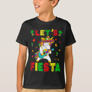 T-shirt Unicorne Jouer Guitare Cinco De Mayo Mexicains Let
