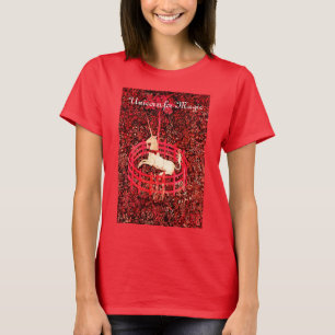 T-SHIRT UNICORNE MAGIQUE, FLEURS D'IMAGINAIRE, MOTIFS FLEU