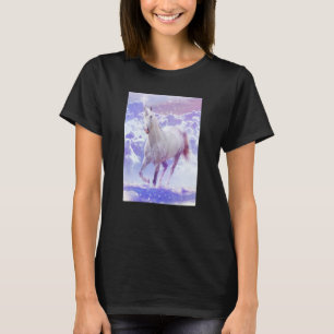 T-shirt Unicorne Magique Réaliste Qui Traverse Le Ciel