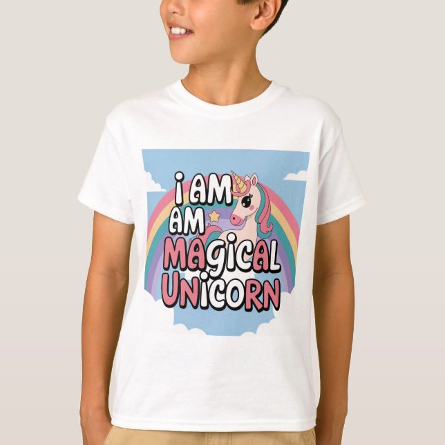 T-SHIRT UNICORNE MÉGIQUE (Devant)
