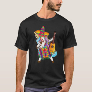 T-shirt Unicorne mexicaine Dabbing Cinco De Mayo Poncho So