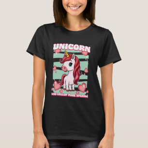 T-shirt Unicorne Moins Gallop Plus Épargne Unicorne