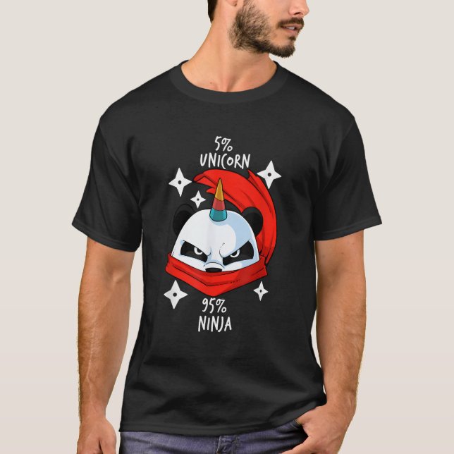 T-shirt Unicorne Panda Family Bear (Devant)