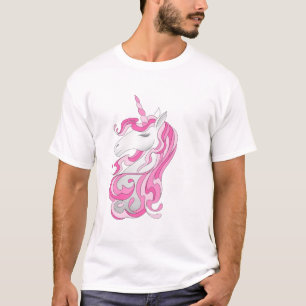 T-shirt Unicorne rose