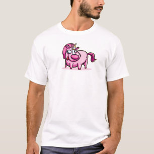 T-shirt Unicorne rose ardent