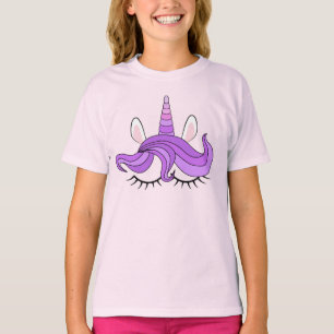 T-shirt Unicorne violette