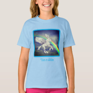 T-shirt Unicorne volante au-dessus du cheval Imaginaire ar