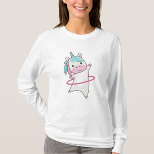 T-shirt Unicornes Hullern Sports Rose Unicorn Funny