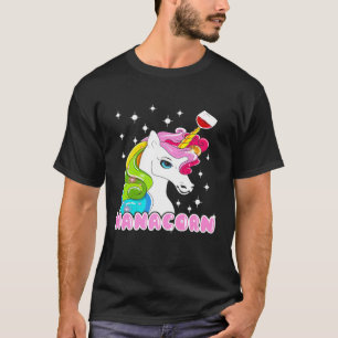 T-shirt Unicorns Nanacorn Vin Unicorn Humour