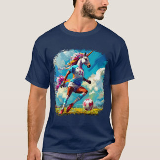T-shirt Unicorns Soccer - Joueur de football Unicorn T-Shi