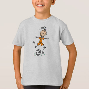 T-shirt Uniforme orange du football de fille