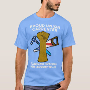 T-shirt Union Carpenter American Flag Carpenter 
