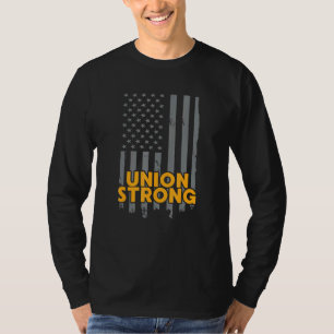 T-shirt Union Fort Drapeau Américain Patriotique Fête du T