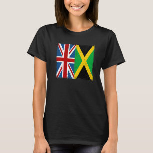 T-shirt Union Jack avec drapeau jamaïcain et Caraïbes brit