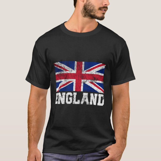 T-shirt Union Jack Drapeau Royaume-Uni Angleterre Royaume- (Devant)