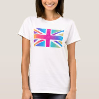 Union Jack Flag à Bright Watercolors