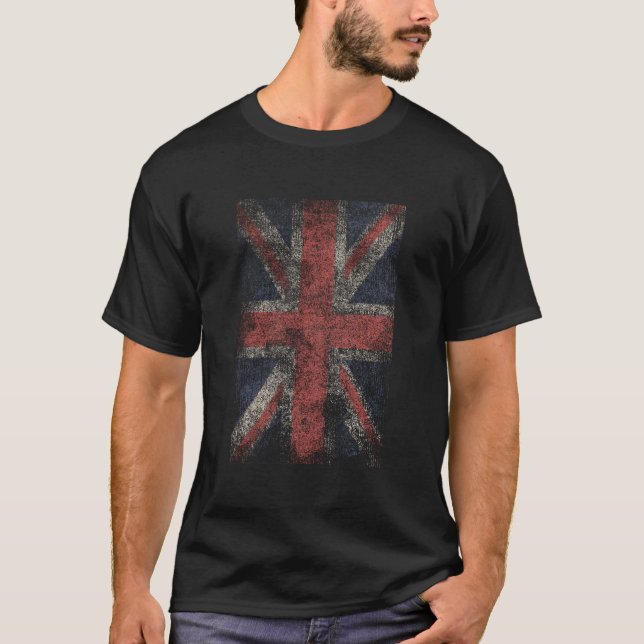 T-shirt Union Jack Great Britain Distressed National Flag (Devant)