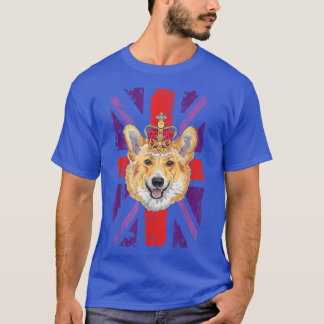 T-shirt Union Jack Idea kids & Corgi Lover Pour Platinum J
