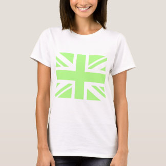 T-shirt Union Jack vert pastel