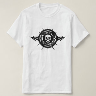 T-shirt Unique Cool Rock Heavy Metal Music Splatter crâne