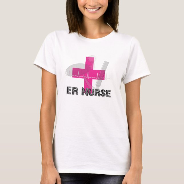 T-shirt unique d'infirmière d'ER (Devant)