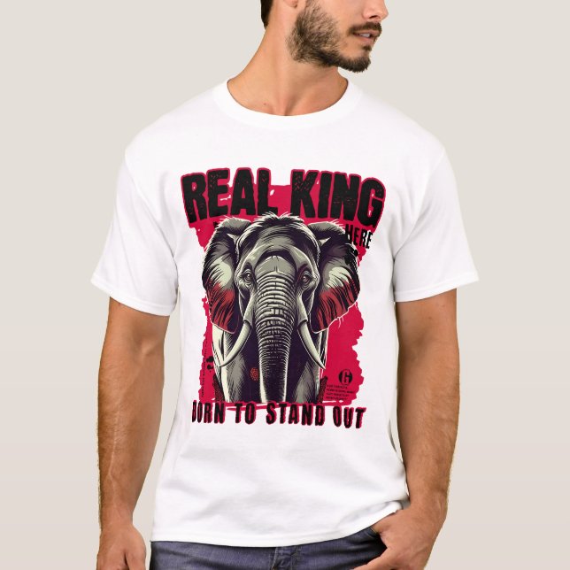 T-shirt Unique Elephant Motivational and Inspiring Design (Devant)