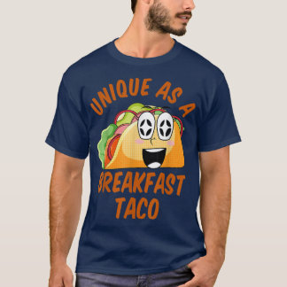 T-shirt Unique En Petit Déjeuner Taco Joyeux Sourire Kawai