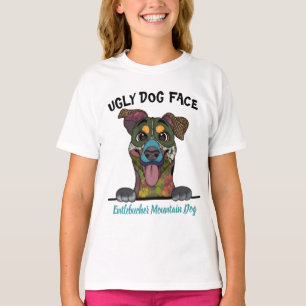 T-shirt Unique Entlebucher Mountain Dog visage de chien mo