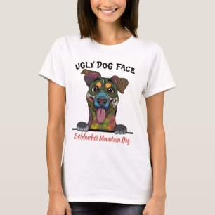 T-shirt Unique Entlebucher Mountain Dog visage de chien mo
