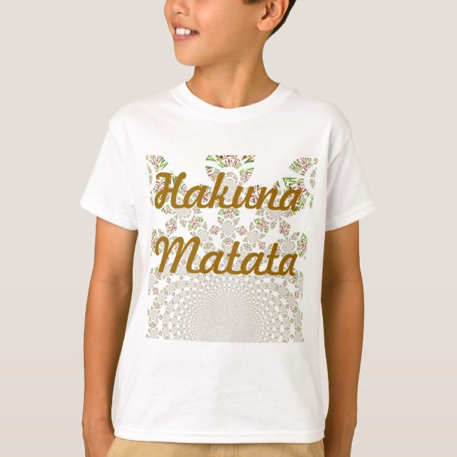 T-shirt Unique Hakuna Matata Design : Vibes sereines (Devant)