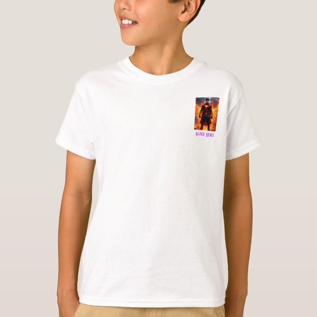 T-shirt unique Super Hero (Devant)